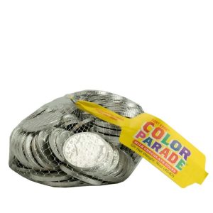 Silber Schokoladenfolie Münzen