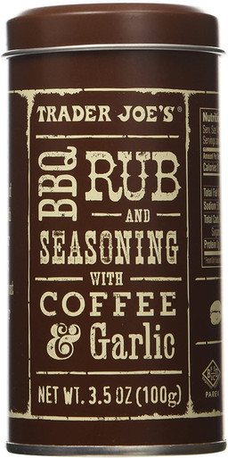 Trader Joe's BBQ Reiben und Würzen mit Kaffee & Knoblauch, 3,5 oz