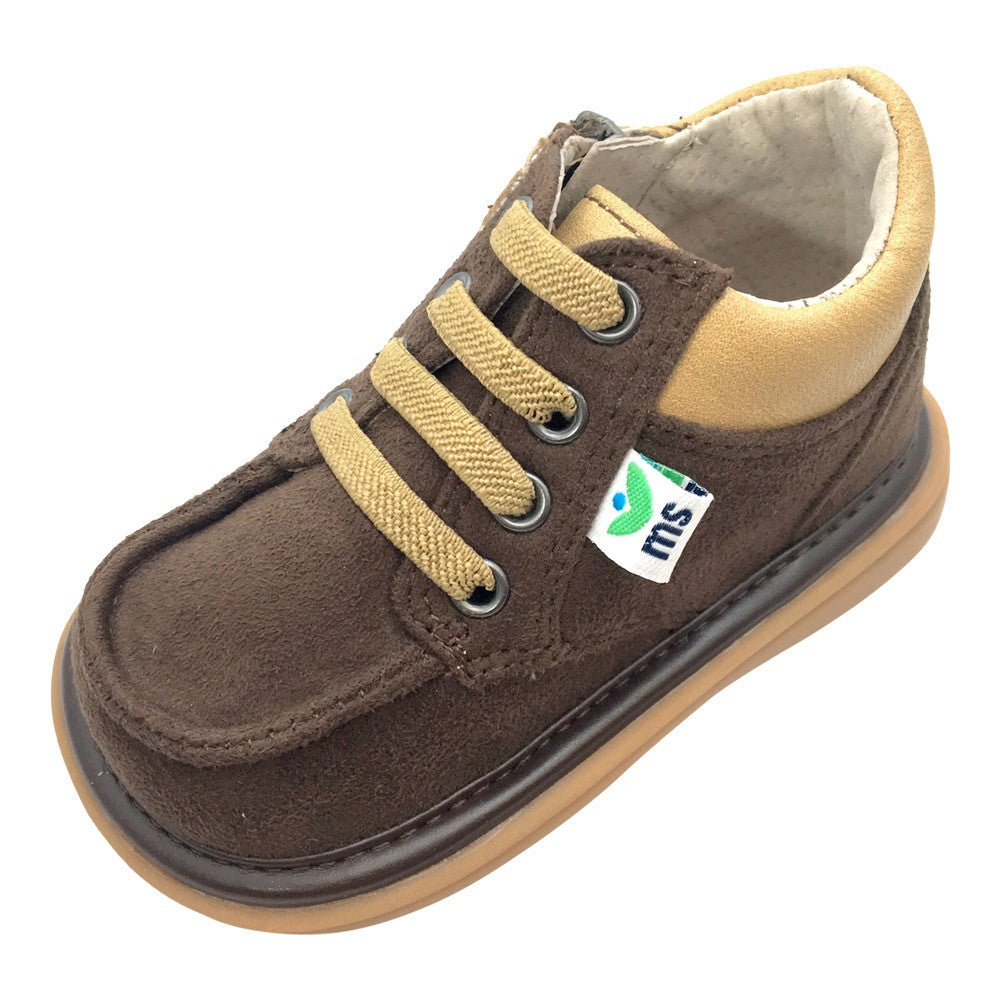 Mooshu Trainers Kleine Mädchen Schokolade Quietschende Bailey Stiefeletten 5-9 Kleinkind