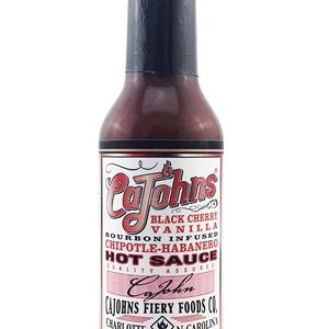 Cajohns schwarze Kirsche Vanille scharfe Sauce