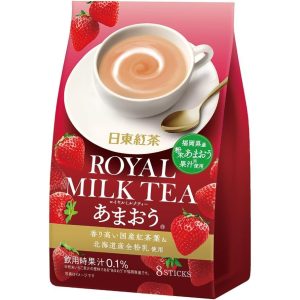 Nittoh Kocha sofort königliche Milch Tee Amaou Erdbeergeschmack 8 Stöcke