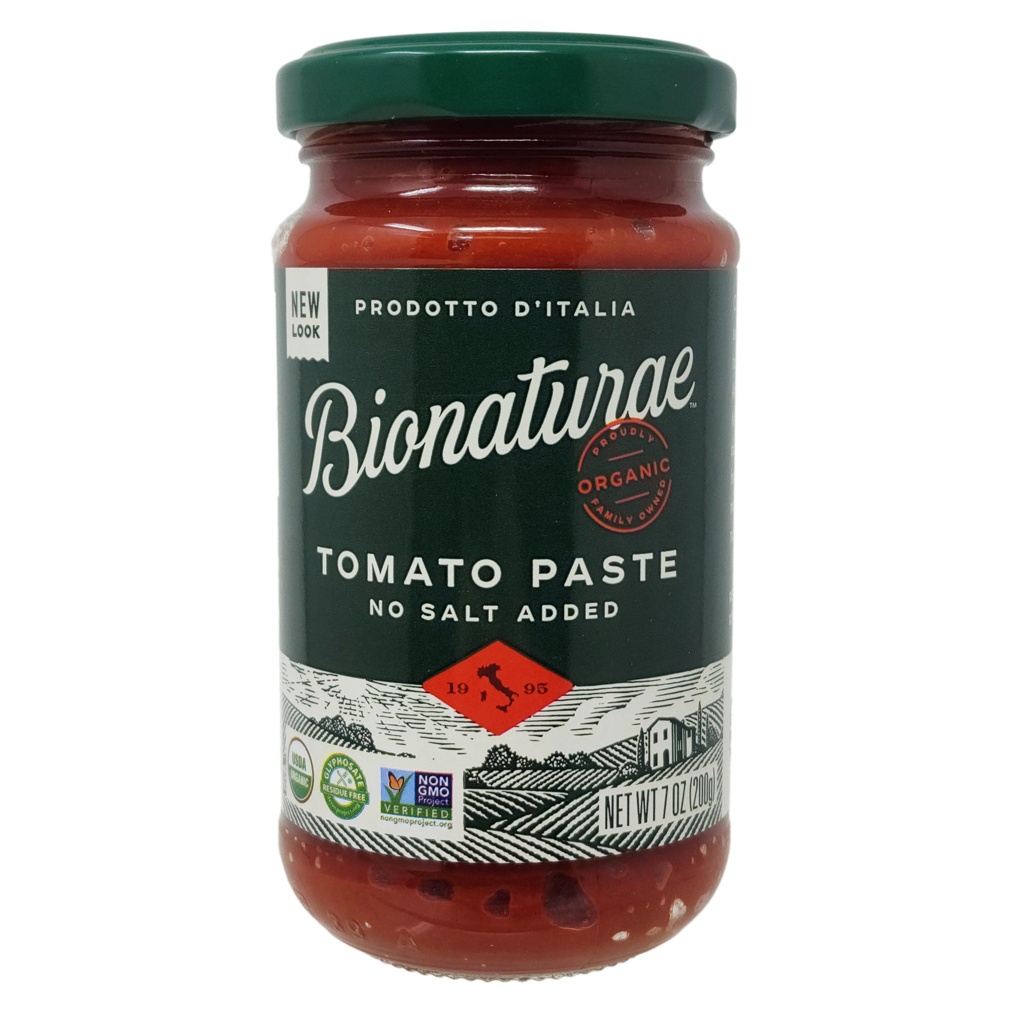 Bionaturae Bio-Tomatenpaste kein Salz hinzugefügt – 7oz