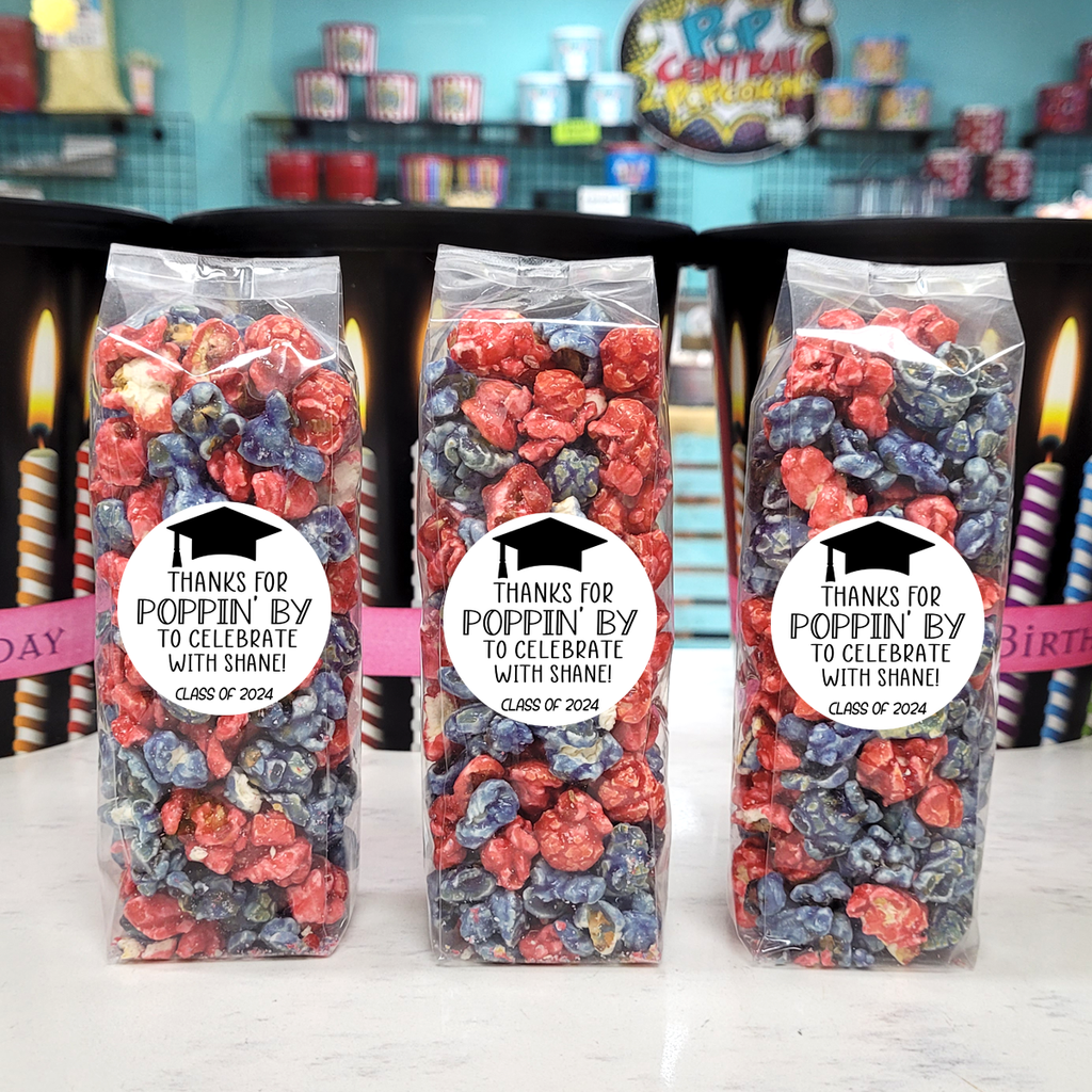 Vielen Dank für Poppin – Graduation Popcorn Favor Taschen