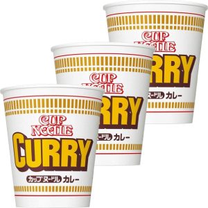 Nissin Cup Nudeln Curry Instant Curry Ramen Nudeln (Packung mit 3)
