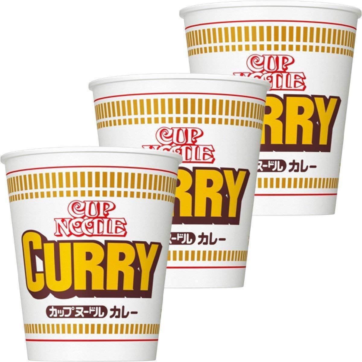 Nissin Cup Noodle Curry Instant Curry Ramen Nudeln (3 Stück)