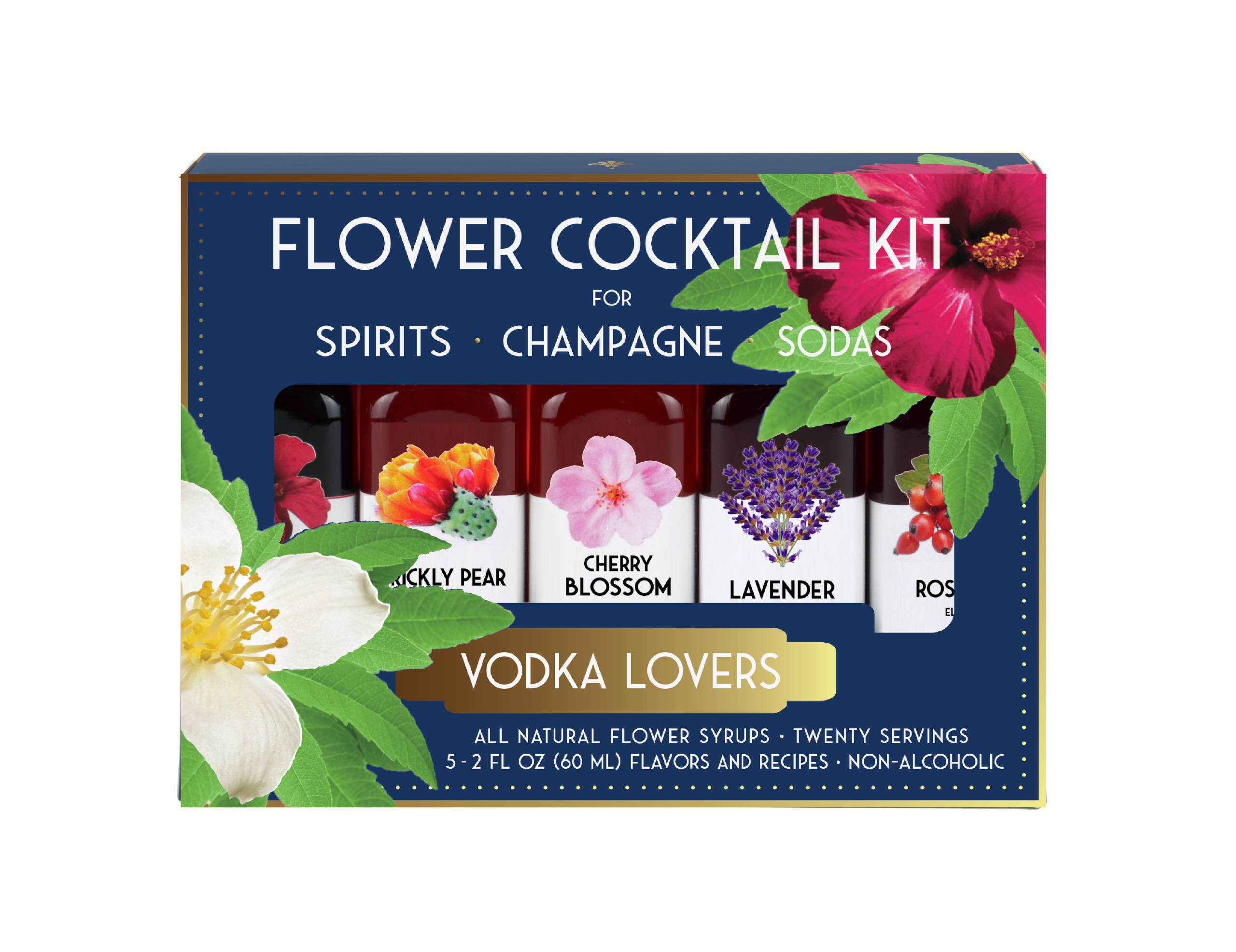 Mit Blumenmuster Elixir Co. – Wodka Liebhaber Cocktail Kit