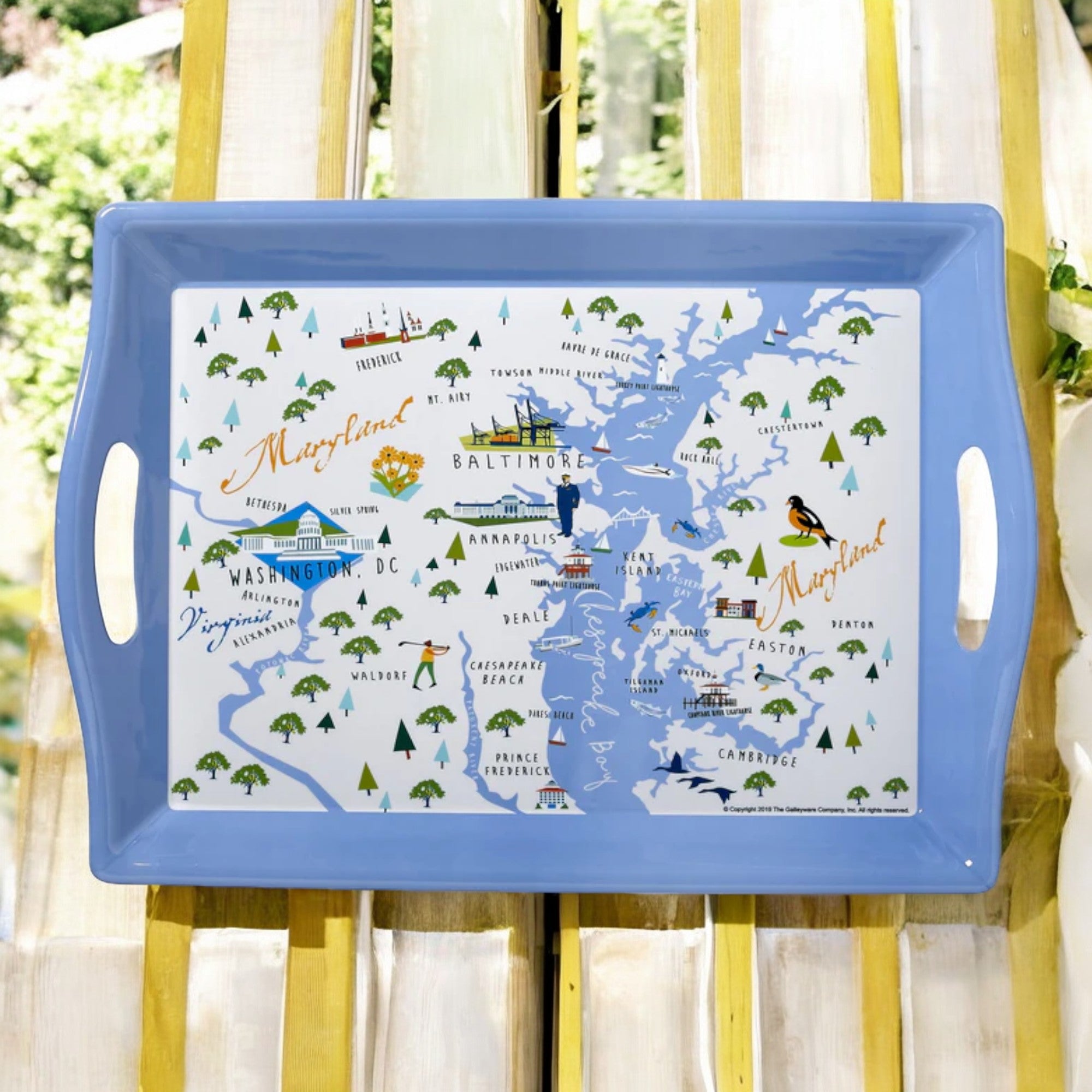 galleyware – chesapeake bay 2-Handle-Tray