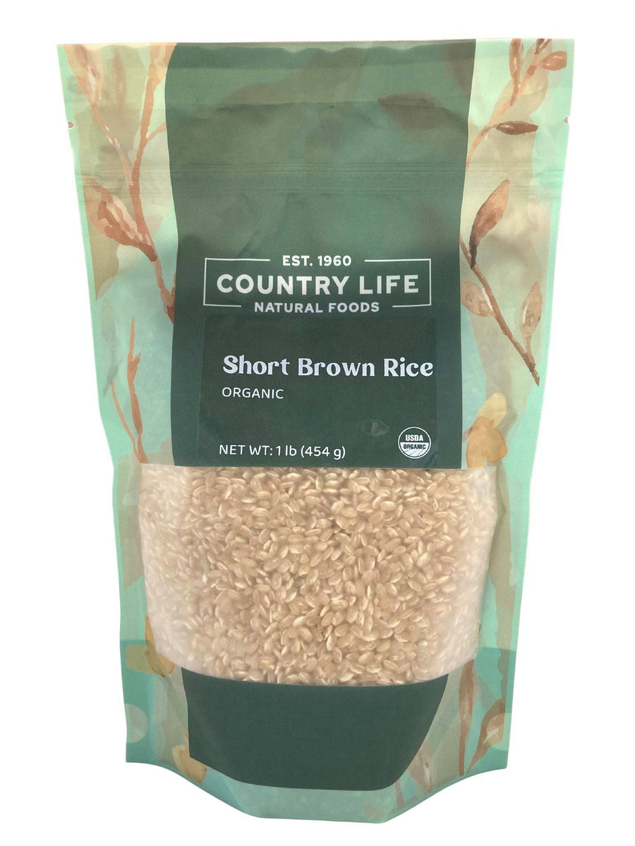 Kurzer Reis, braun, Bio