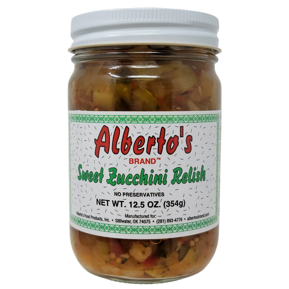 Alberto's süß Zucchini Relish, natriumarm