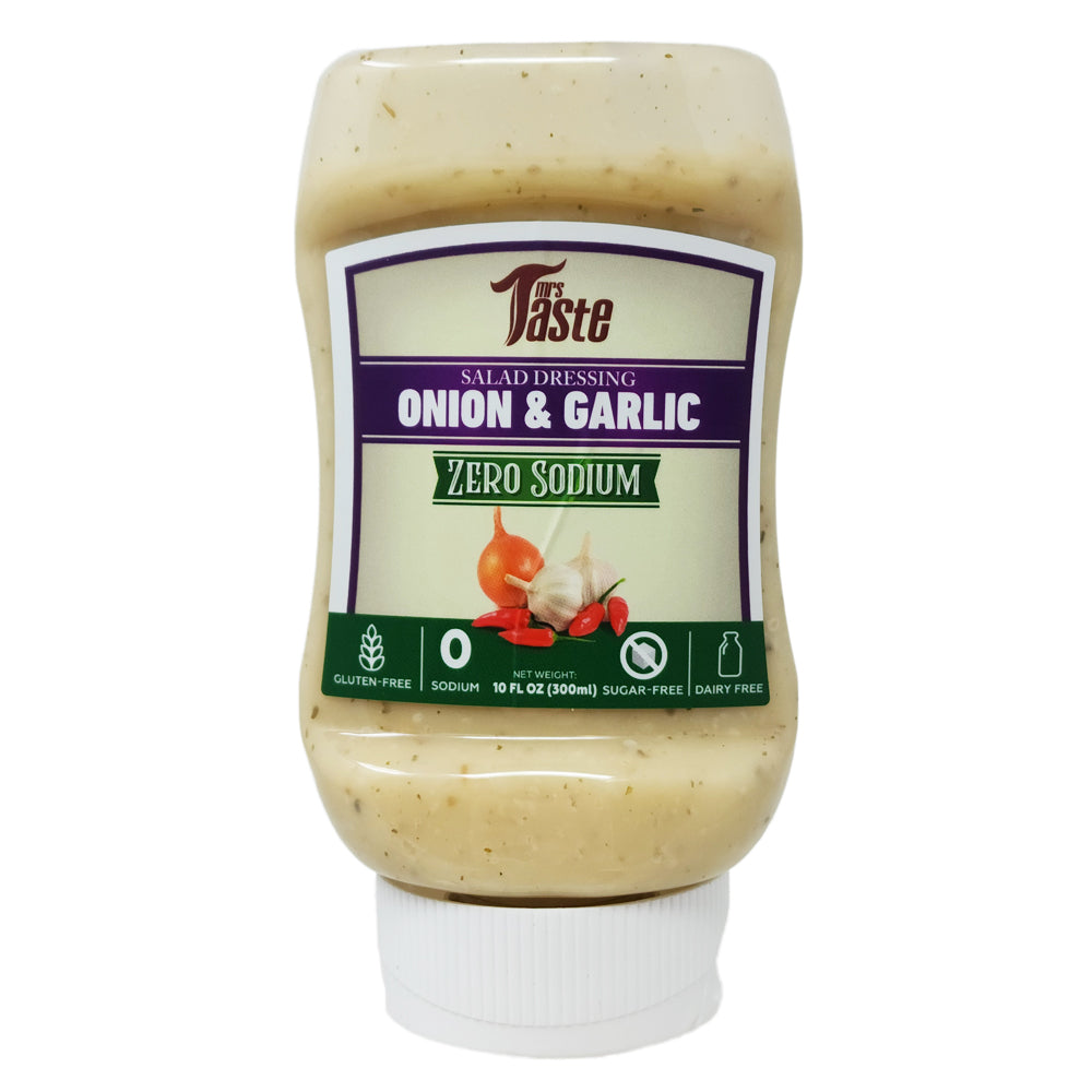 Frau Geschmack Null Natrium Zwiebel & Knoblauch Salat Dressing – 10oz