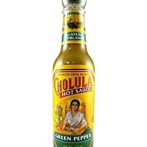 Cholula grüne Pfeffer scharfe Sauce