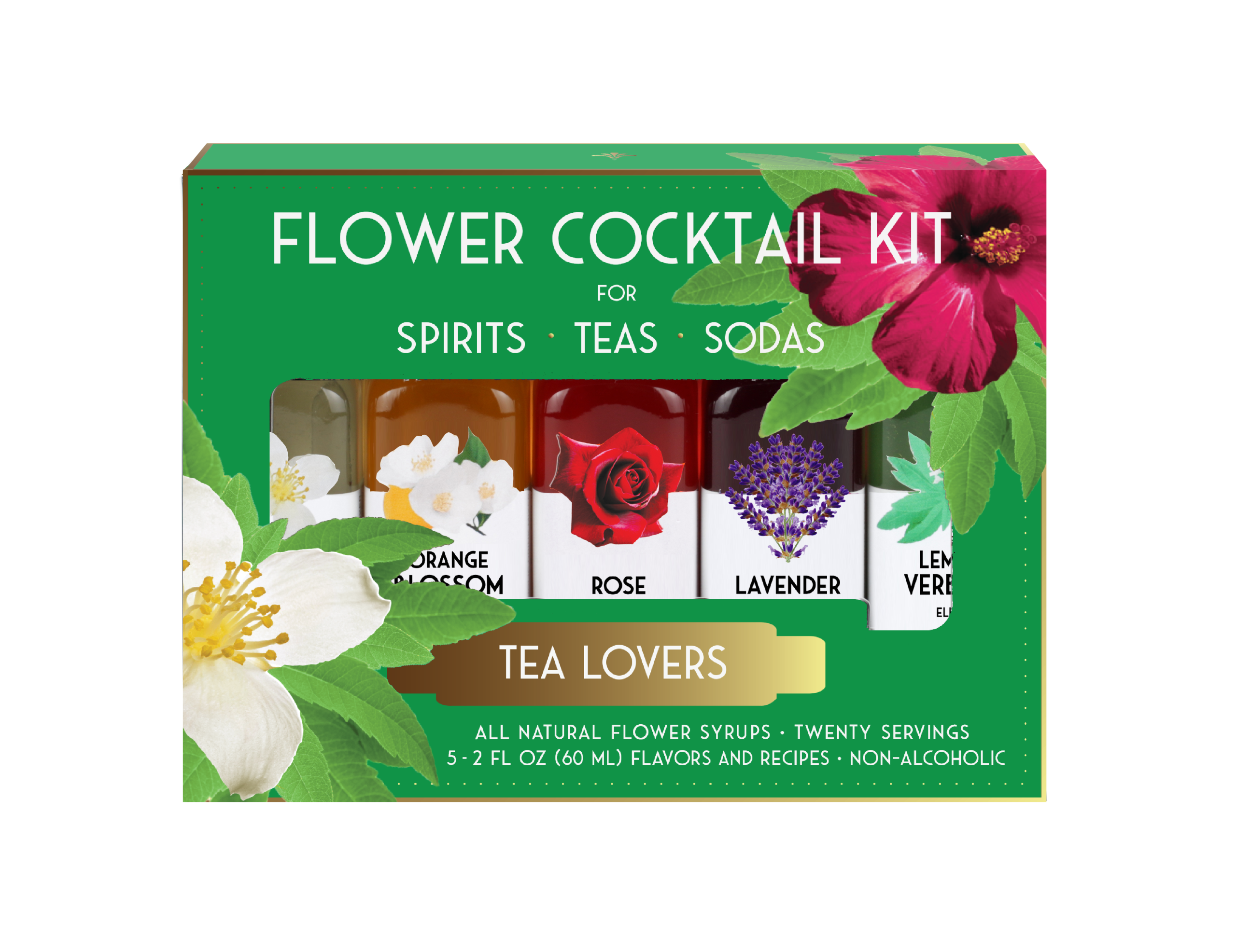 Mit Blumenmuster Elixir Co. – Tee Liebhaber Cocktail-Kit