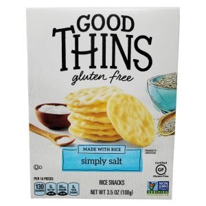 Good Thins Glutenfrei einfach Salzreis Snacks – 3,5 Unzen