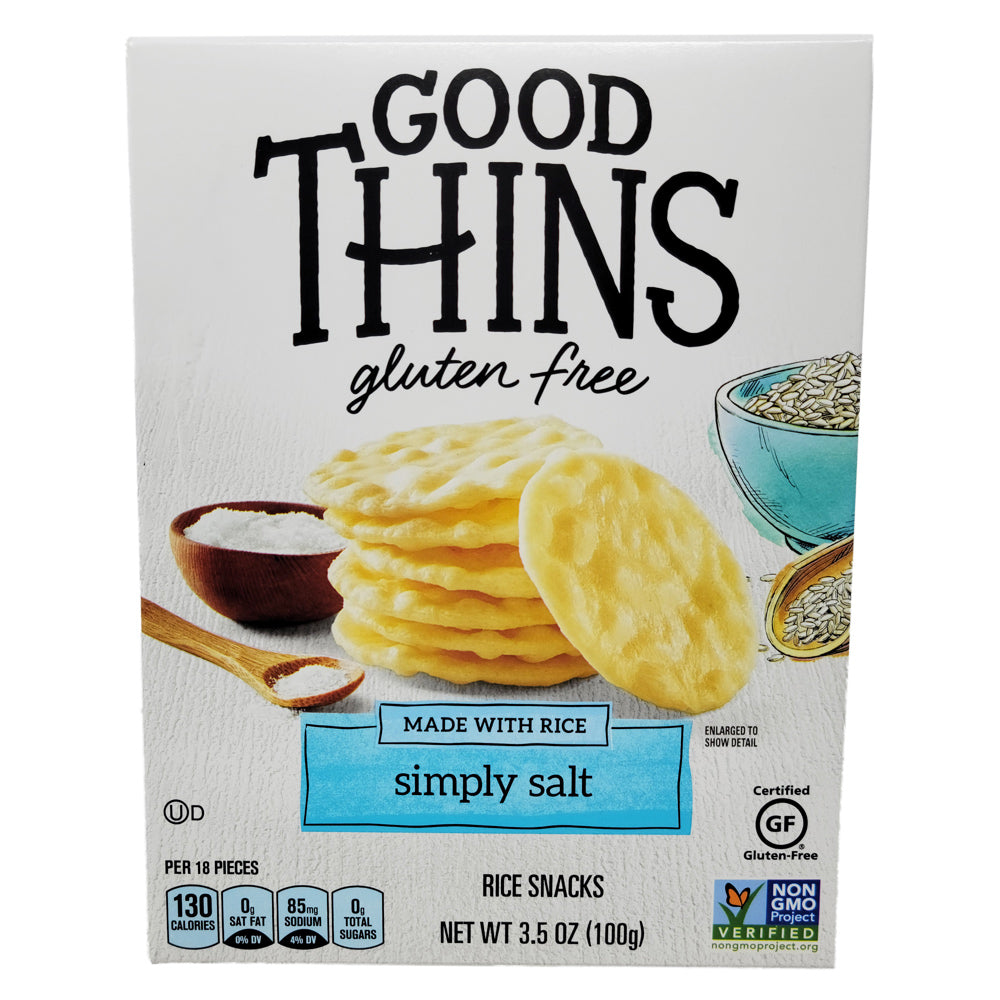 Gut Thins Glutenfrei Einfach Salz Reis Snacks – 3,5 oz
