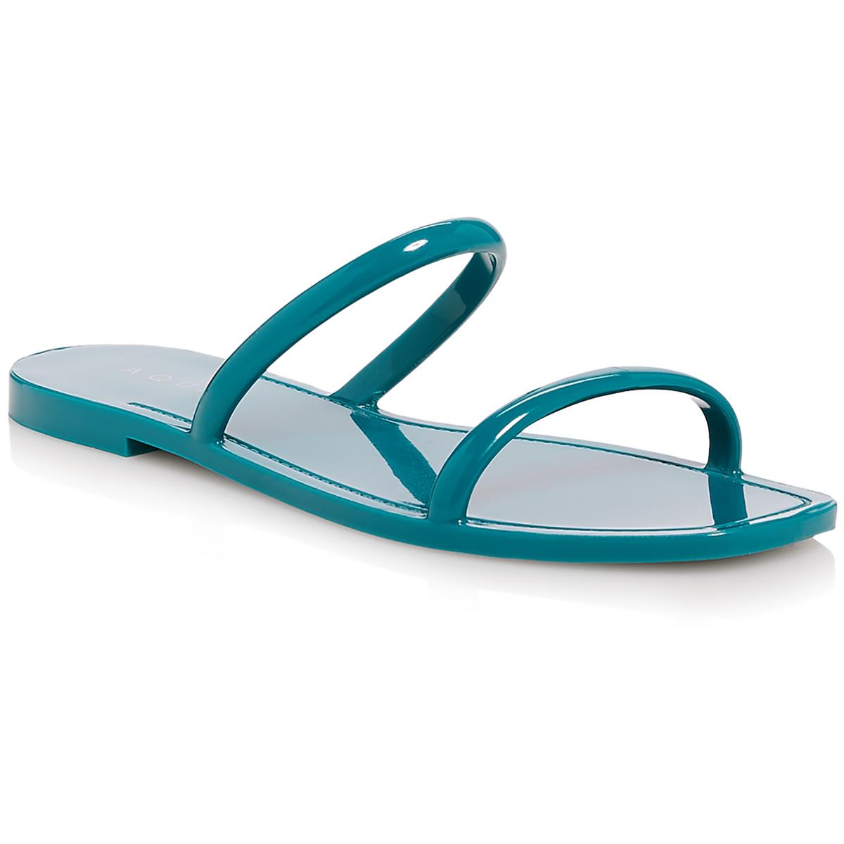 Metallic Slip auf Jelly Sandalen