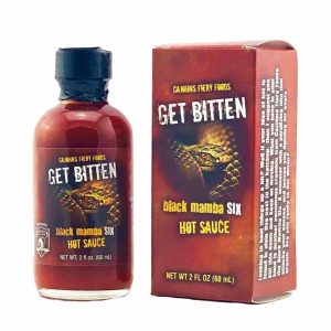 heißer Sauce erhalten gebissen schwarz mamba sechs Sauce 2 Unzen Hitze 10+++extrahieren cajo