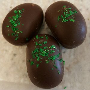dunkle Schokolade Marzipan