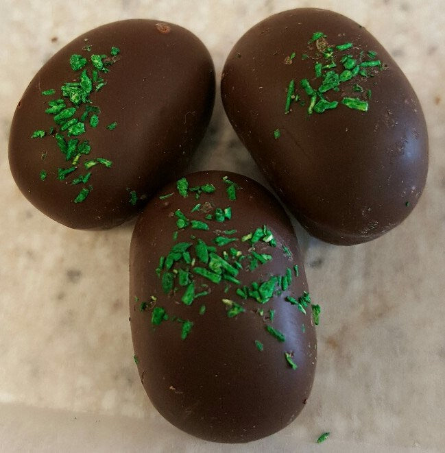 Dunkle Schokolade Marzipan