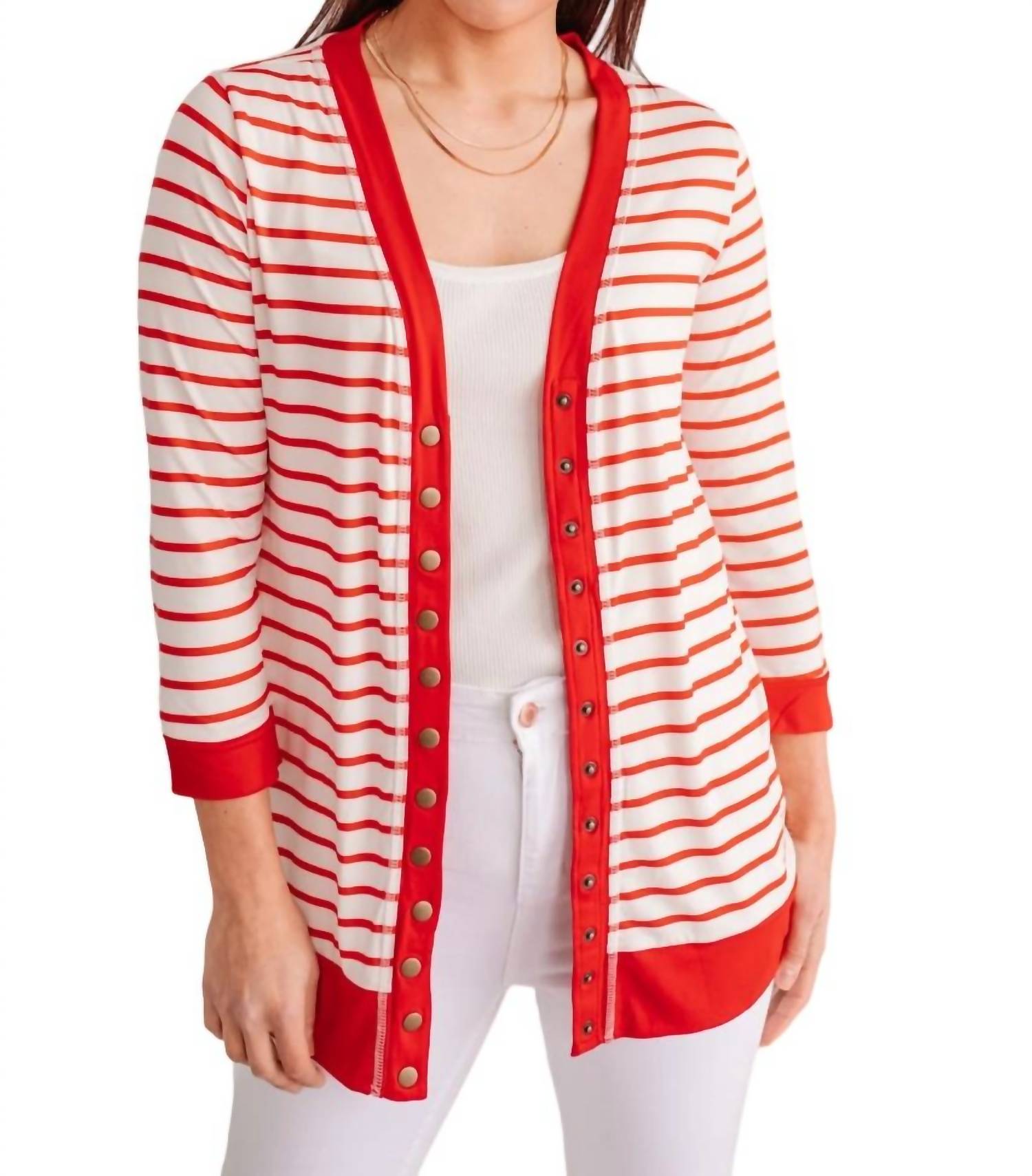 Haben Sie gehört Strickjacke in rot
