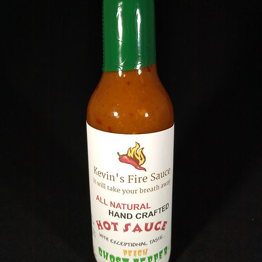 Kevins Feuer Sauce Pfirsich Geist Pfeffer Chilisauce 5oz