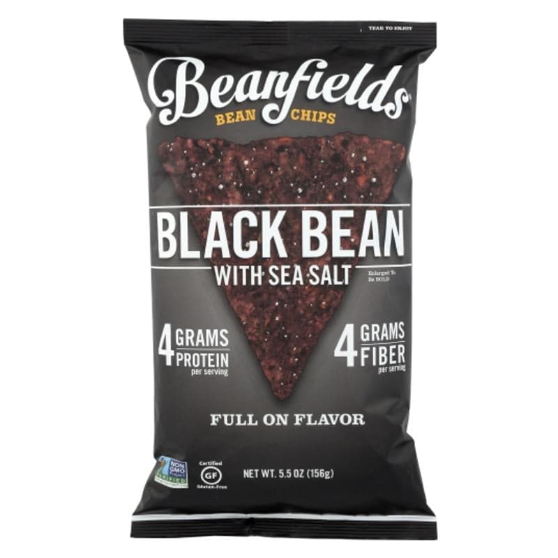 Beanfields – Schwarze Bohnenchips mit Meersalz, 5,5 Unzen