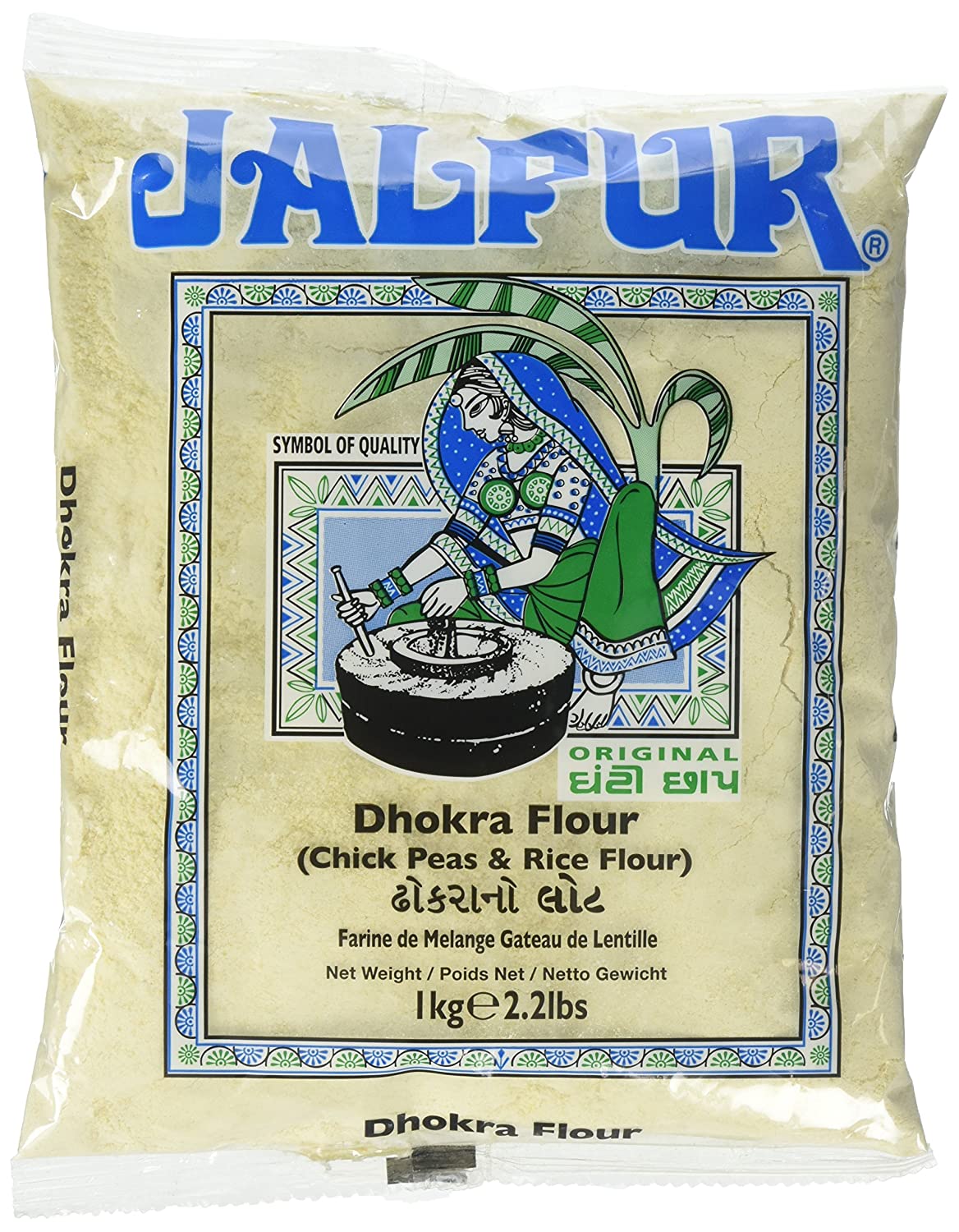 Jalpur Dhokra Mehl, (Chick Peas & Reis) 2,2 lbs (1kg)
