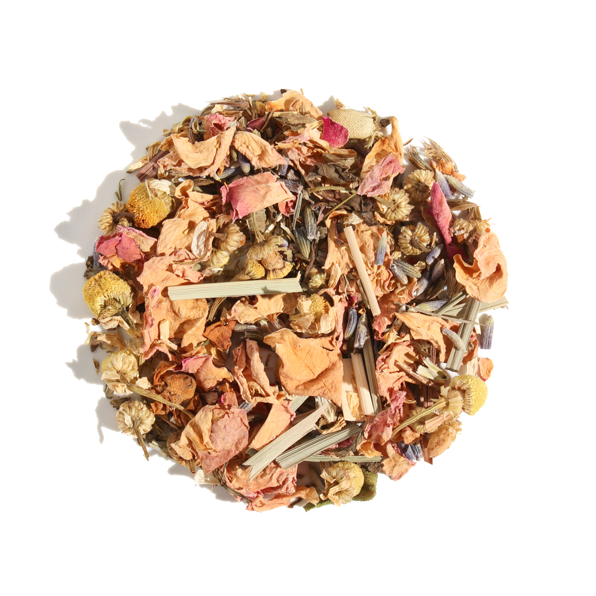 Chamomile Bloom Tee und Lavendeltee mit Rose, Pflaume deluxe