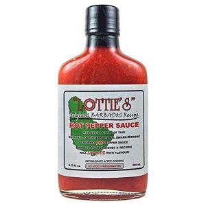 Lotties Original Barbados rote, heiße Paprikasoße