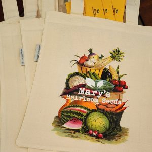 Mary’s Heirloom Seeds “Veggie Basket” Bio-Baumwolle-Tote