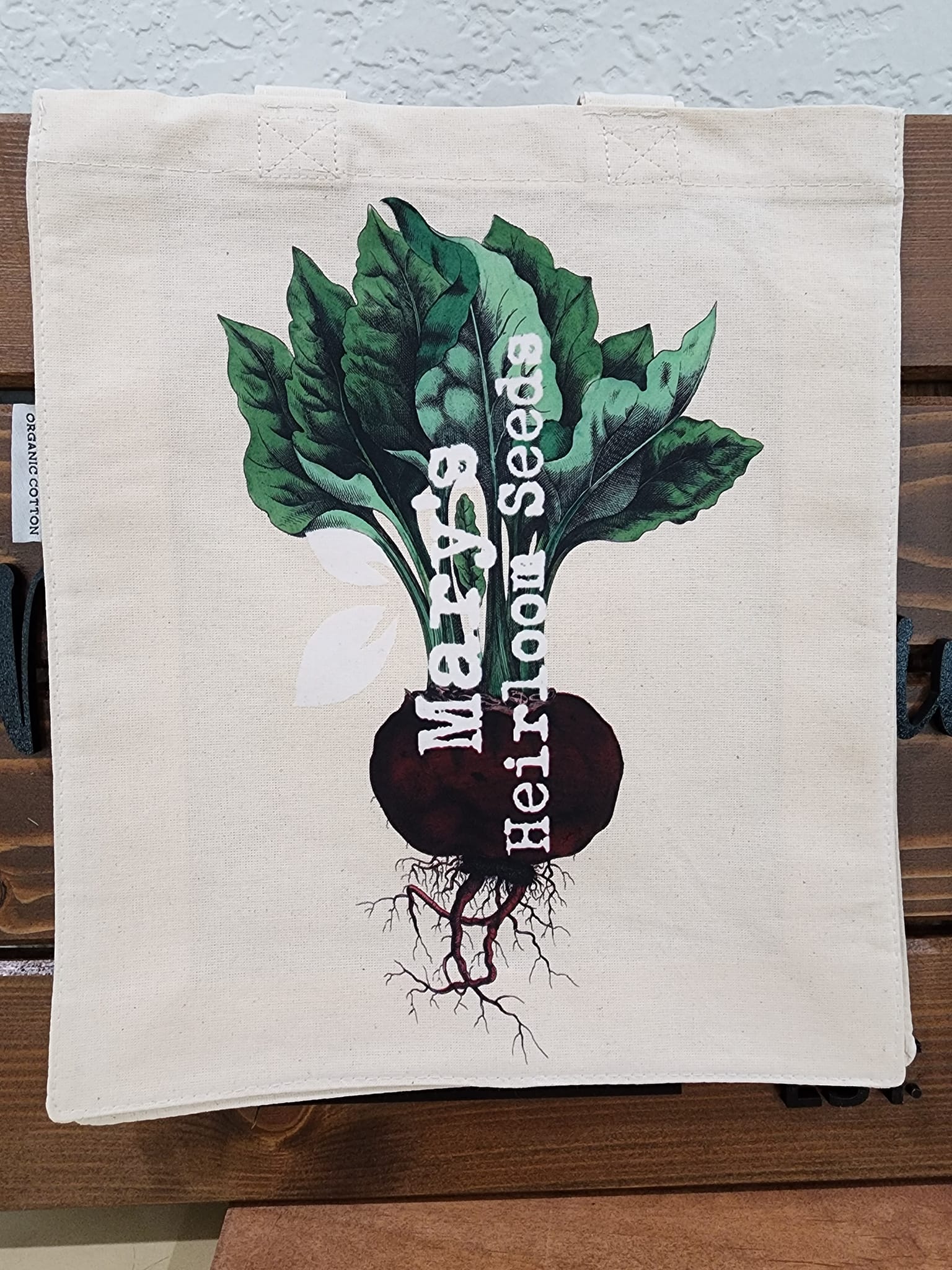 Mary's Heirloom Seeds “Beet” Tragetasche aus Bio-Baumwolle