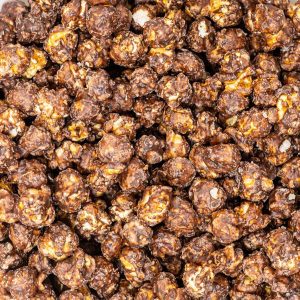 dunkle Schokolade Meersalz Popcorn