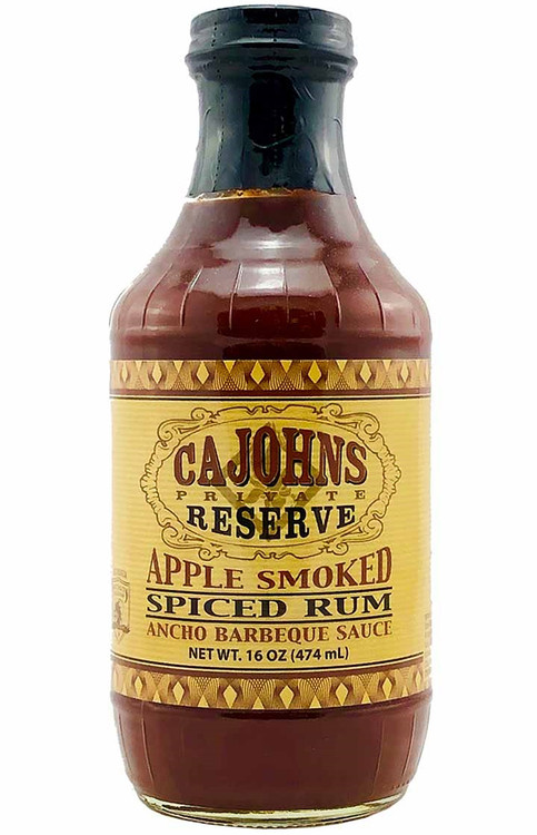CaJohn's Apfel Geräucherter Spiced Rum Ancho Grillsauce, 16 Unzen