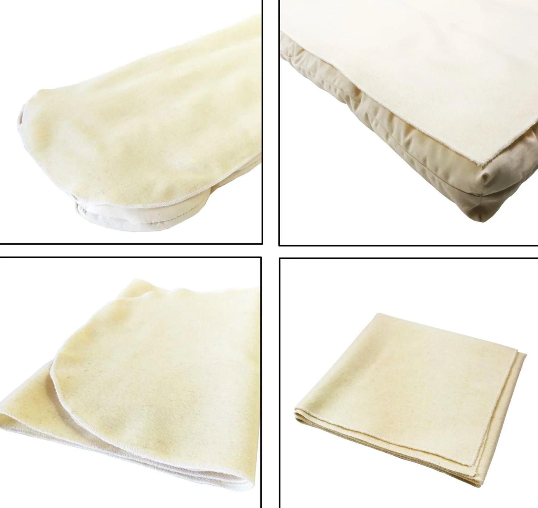 Wolle Puddle Pad – Futon Matratzenschutz aus Bio-Baumwolle