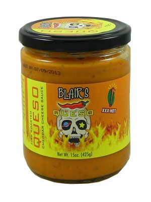 Blairs Feuer geröstet Cheddar Käse Queso Sauce XXX heiß, 12oz