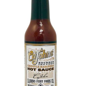 CaJohn’s Bourbon Infused Chipotle Habanero scharfe Sauce. – 5oz