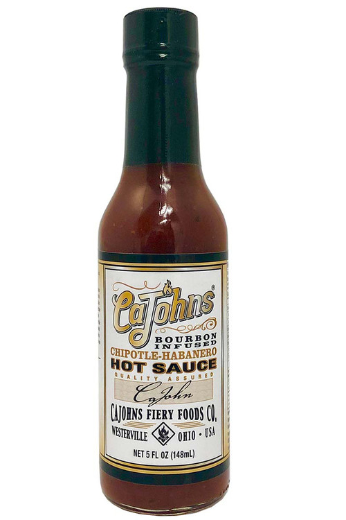 CaJohn's Bourbon Infundierte Chipotle Habanero Chilisauce, 5oz