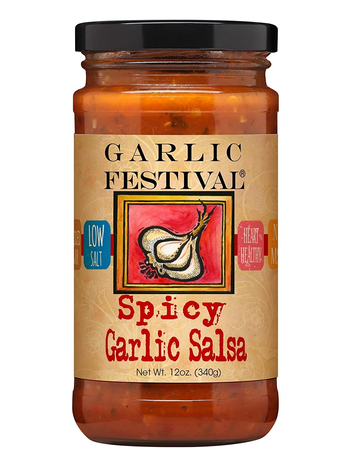 Salsa Würziger Knoblauch 12 oz Knoblauch Festival Foods