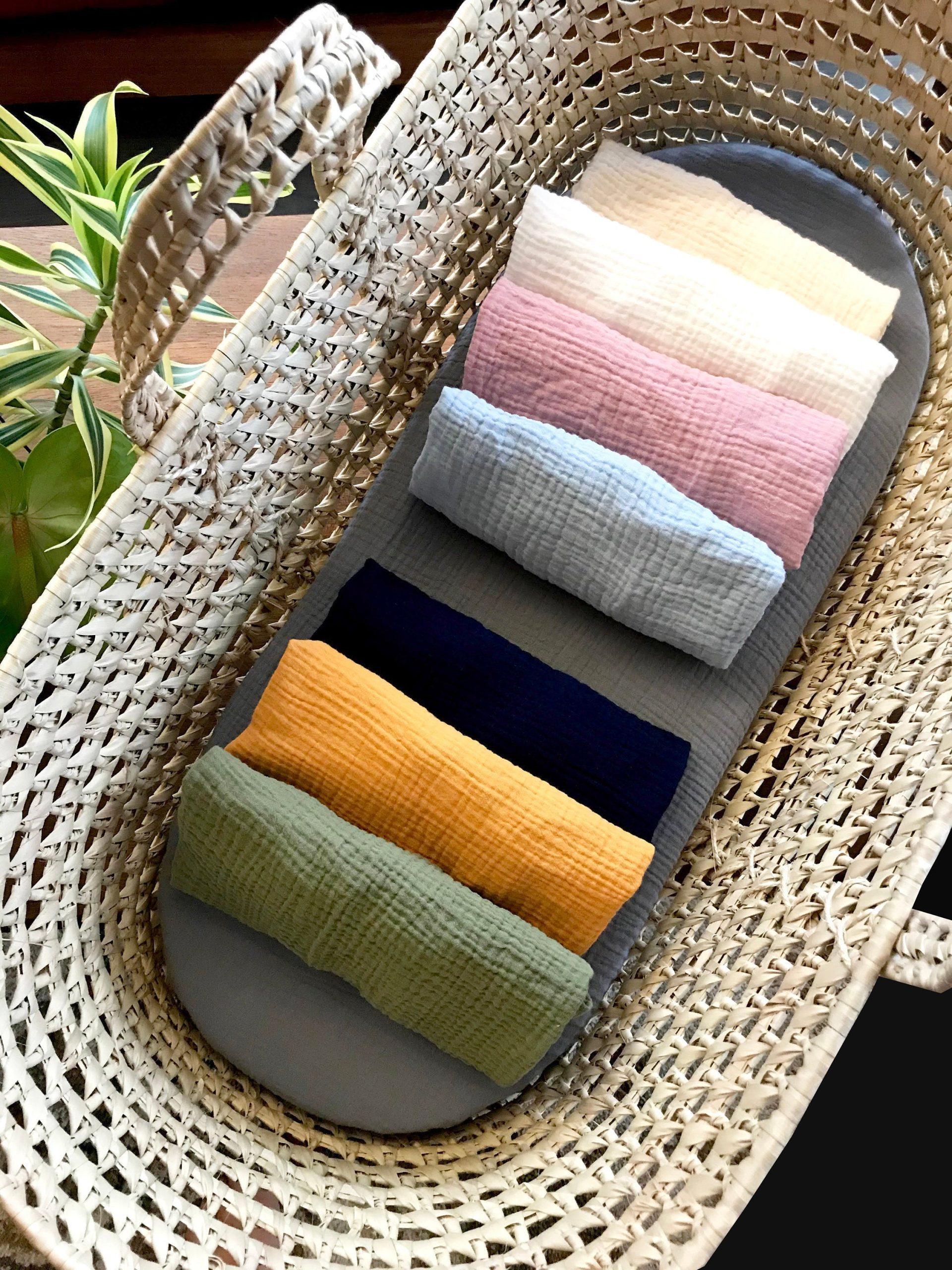 Wendy Anne Bio Musselin Baumwolle nach Maß Spannbetttuch – Bassinet, Mini-Krippe, Reise-Krippe