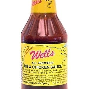 Wells All Purpose Pork Rib & Chicken BBQ Soße. – 18oz