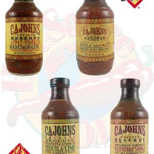 Cajohns bbq Saucen Sorte 4 Packung, 4 / . – 16oz