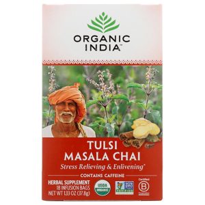 Bio-Indien – Tulsi Masala Chai Tee, 18 Beutel, 1,2 Unzen