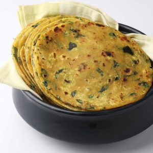 Home Made frische methi thepla, 5 Stück
