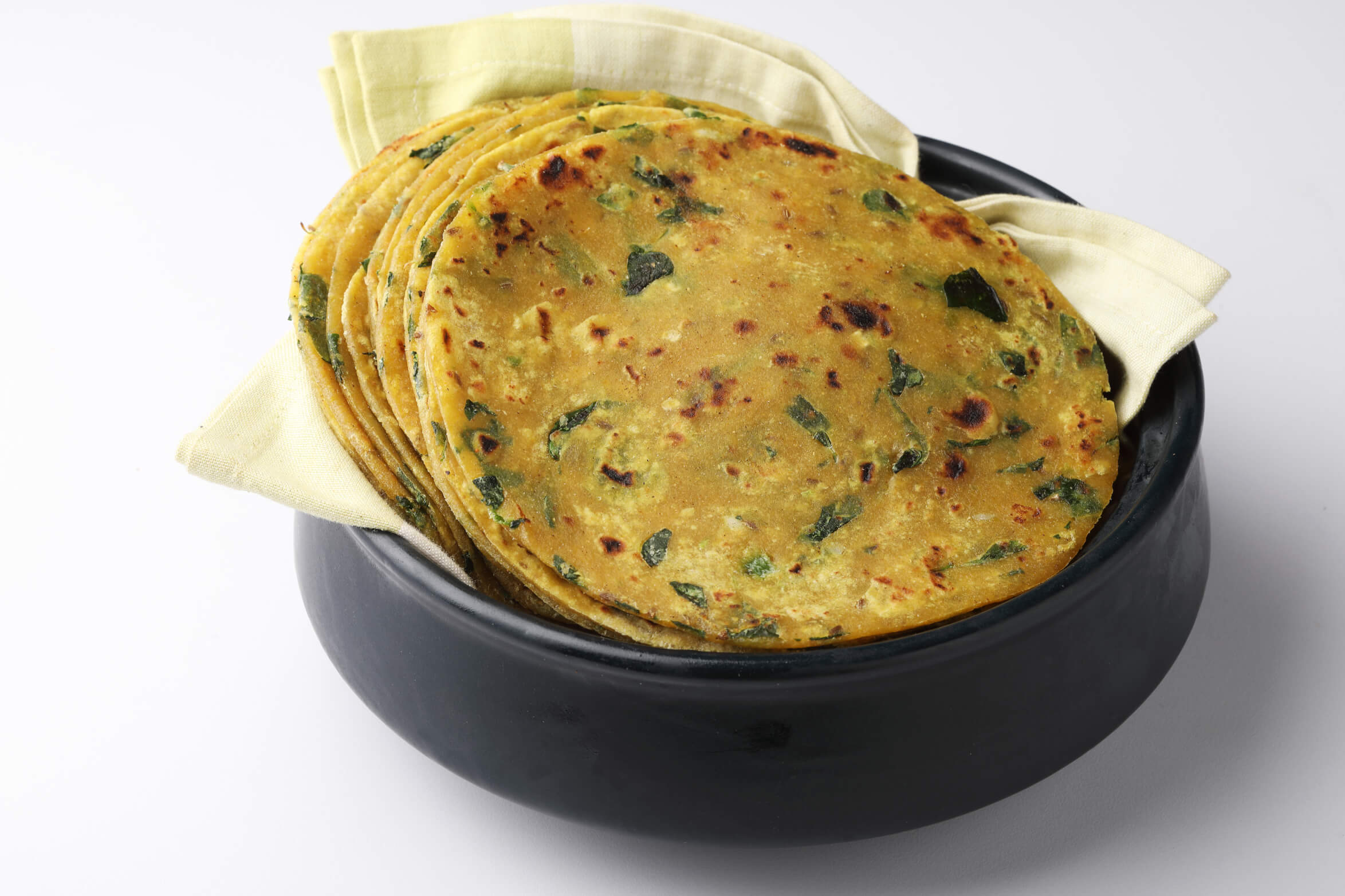Hausgemachte frische Methi Thepla, 5 Stück