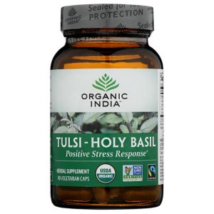 Bio-Indien – Tulsi heilige Basilikum gesunde Stressreaktion Kaplets, 90 c