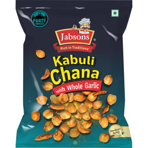 Jabsons Kabuli Chana with ganzer Knoblauch, – 150g