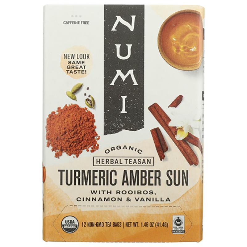 Numi Tee – Amber Sun Kurkuma Tee, 12 Beutel