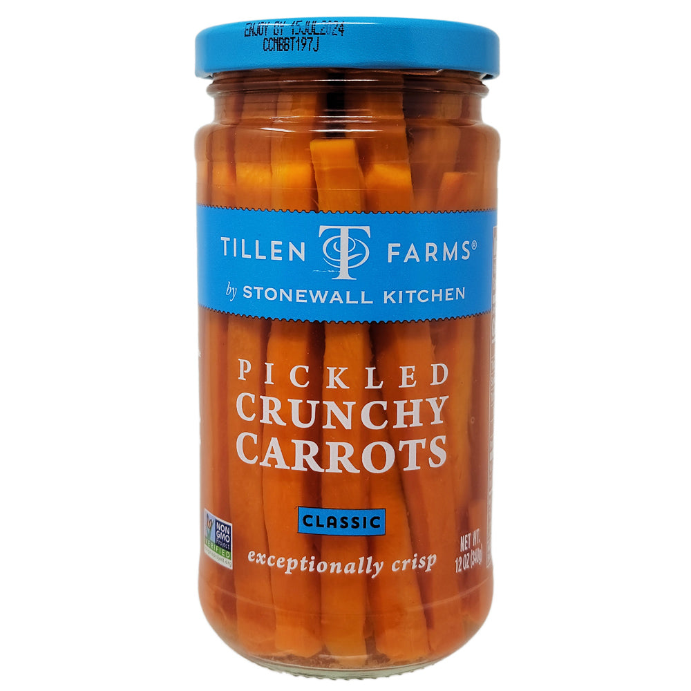 Tillen Farms Eingelegte knusprig Karotten Niedrige Natrium – 12oz