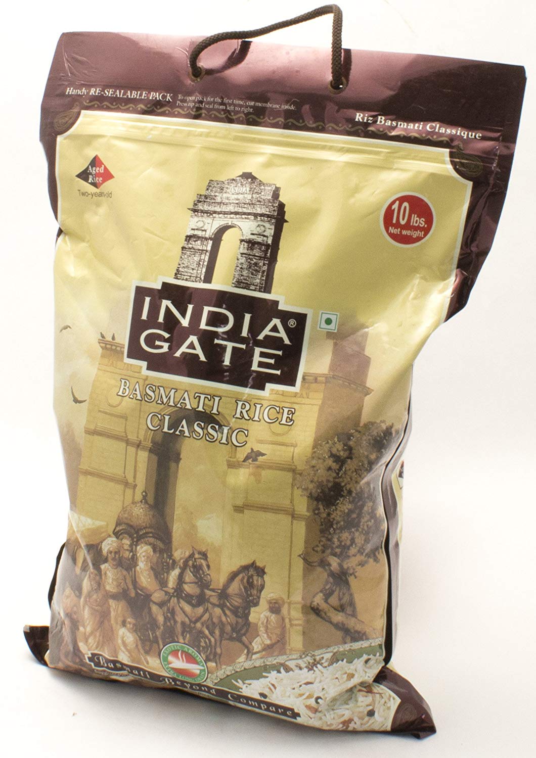 India Gate Basmati Reis, Klassisch, 10-Pfund