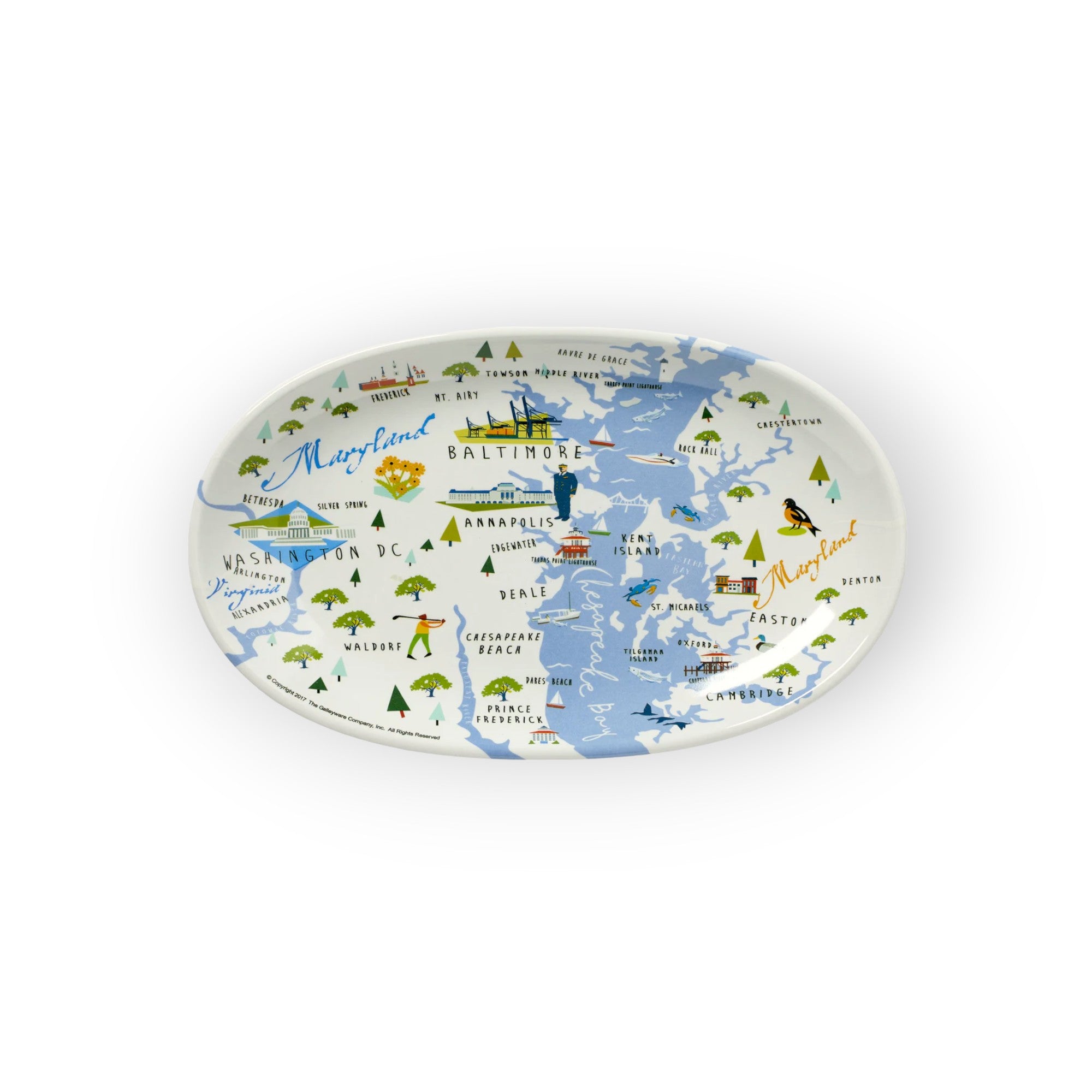 Küchengeschirr – Chesapeake Bay oval Tidbit Tray