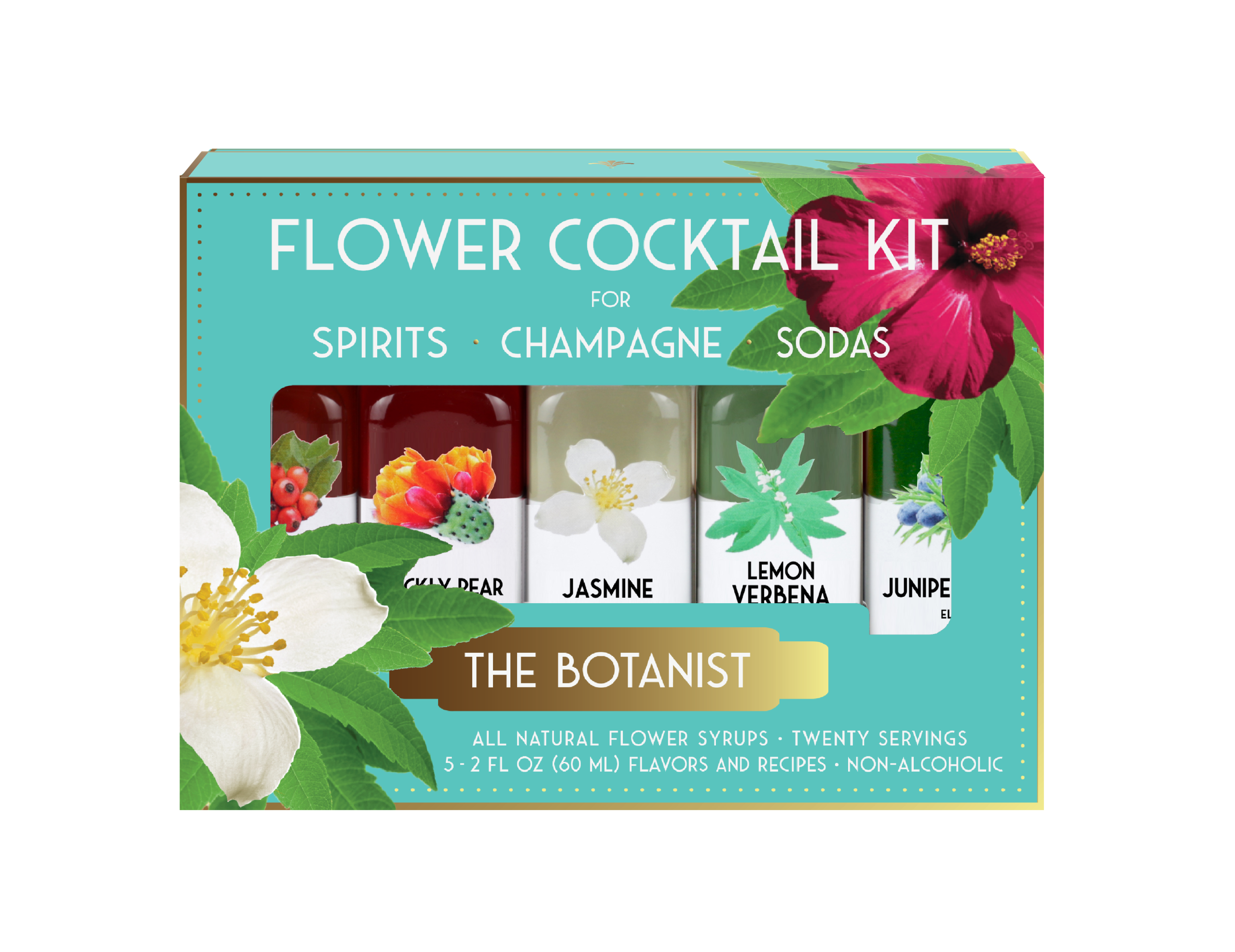 Mit Blumenmuster Elixir Co. – Das Botaniker Cocktail-Kit
